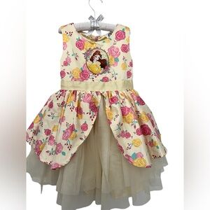 Disney Store Belle Celebration Girls Beauty & Beast Dress size 4